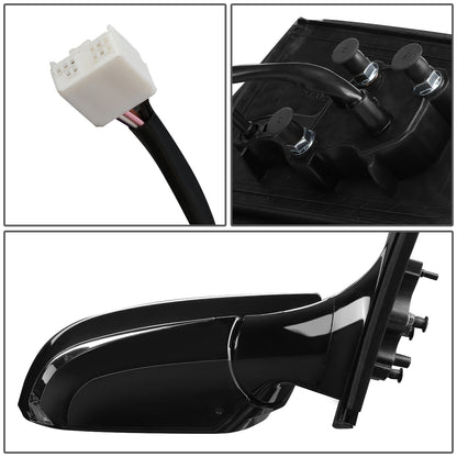 RETROVISOR MIRROR - OEM - 17-18 TOYOTA PRIUS - POWERED - HEATED - W/ SIGNAL LIGHT - FOLDING - RIGHT - BLACK MATERIAL