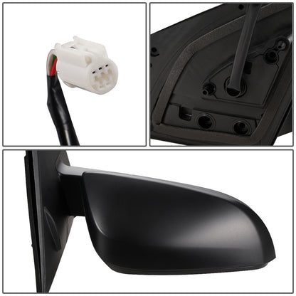 RETROVISOR MIRROR - OEM - 13-15 TOYOTA RAV4 - POWERED - FOLDING - TEXTURED - RIGHT - BLACK