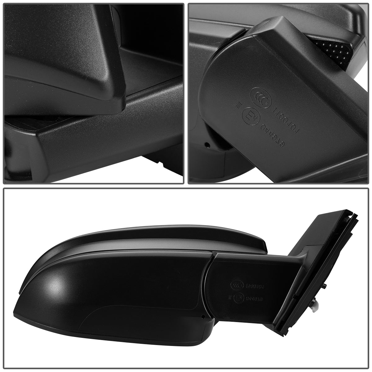 RETROVISOR MIRROR - OEM - 13-15 TOYOTA RAV4 - POWERED - FOLDING - TEXTURED - RIGHT - BLACK