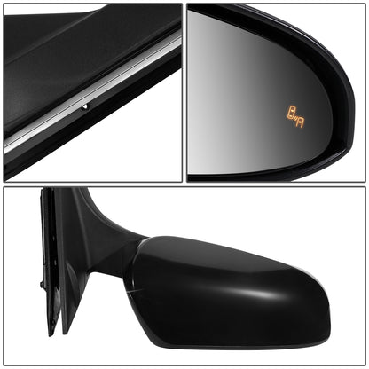 RETROVISOR MIRROR - OEM - 15-16 TOYOTA CAMRY - POWERED - HEATED - W/ BSD - FOLDING - RIGHT - BLACK MATERIAL
