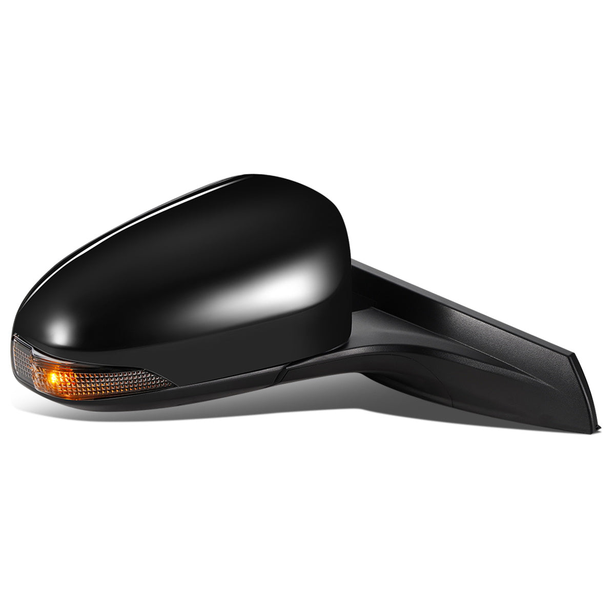 RETROVISOR MIRROR - OEM - 17-19 TOYOTA C-HR - POWERED - HEATED - W/ SIGNAL LIGHT - FOLDING - RIGHT - BLACK MATERIAL