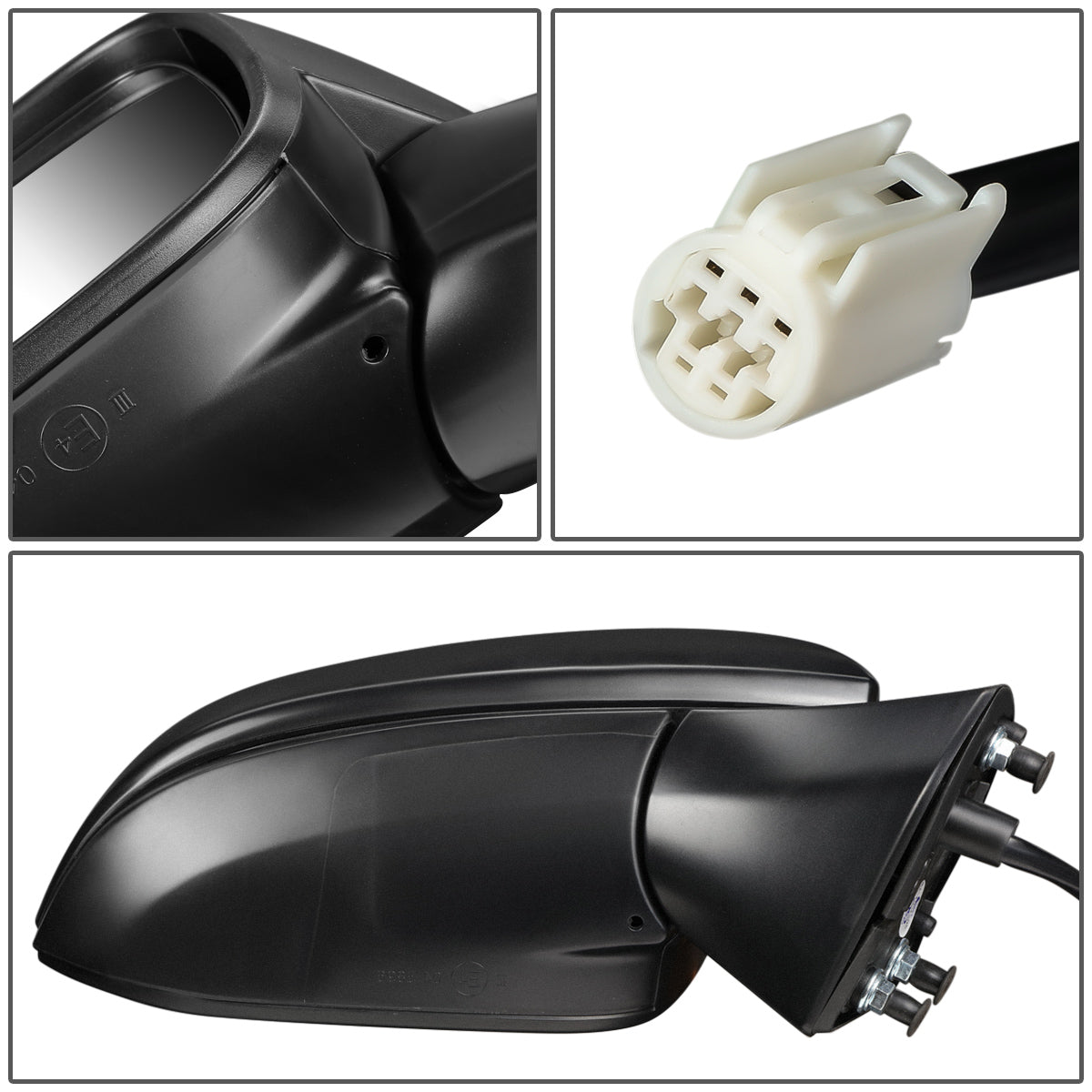 RETROVISOR MIRROR - OEM - 19+ TOYOTA RAV4 - POWERED - FOLDING - TEXTURED - RIGHT - BLACK