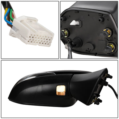 RETROVISOR MIRROR - OEM - 19+ TOYOTA RAV4 - POWERED - HEATED - W/ SIGNAL LIGHT - W/ BSD - FOLDING - RIGHT - BLACK MATERIAL