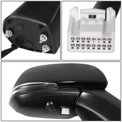 RETROVISOR MIRROR - OE STYLE - TOYOTA RAV4 19-24 - WITH POWER WITH HEATED WITH SIGNAL WITH BLIND SPOT WITH CAMERA - PASSENGER SIDE - PAINT TO MATCH - BLACK