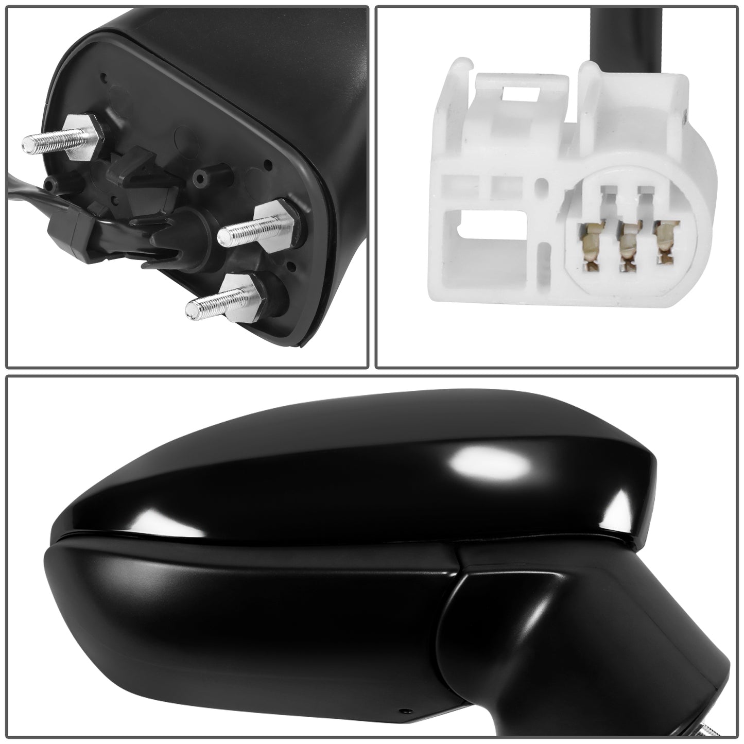 RETROVISOR MIRROR - OE STYLE - TOYOTA COROLLA 20-24 - WITH POWER - PASSENGER SIDE - PAINT TO MATCH - BLACK