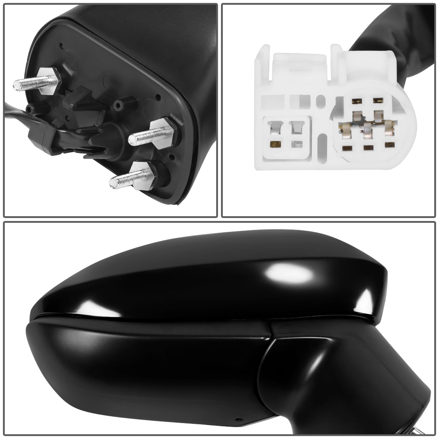 RETROVISOR MIRROR - OE STYLE - TOYOTA COROLLA 20-24 - WITH POWER WITH HEATED WITH BLIND SPOT - PASSENGER SIDE - PAINT TO MATCH - BLACK