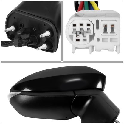 RETROVISOR MIRROR - OE STYLE - TOYOTA COROLLA 20-24 - WITH POWER WITH HEATED WITH SIGNAL - PASSENGER SIDE - PAINT TO MATCH - BLACK