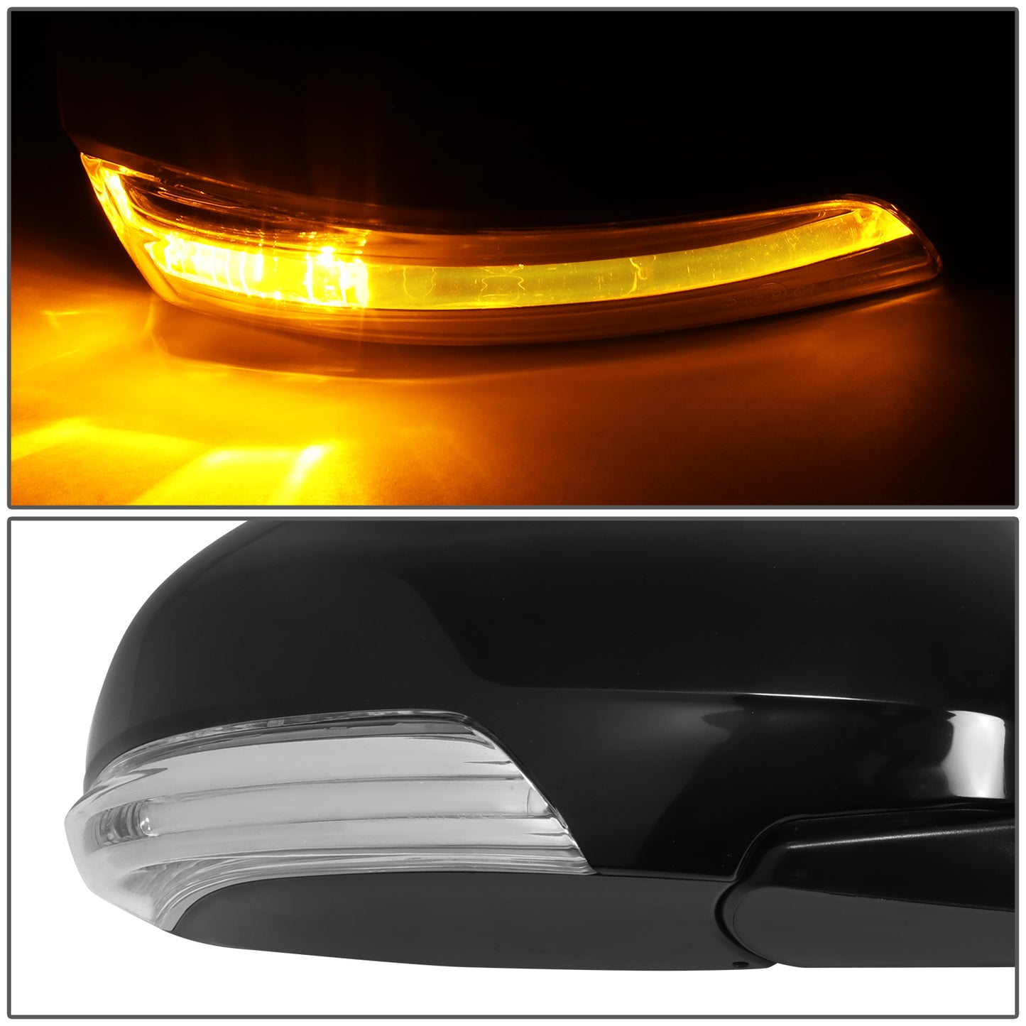 RETROVISOR MIRROR - OE STYLE - TOYOTA AVALON 11-12 - WITH POWER WITH HEATED GLASS WITH SIGNAL WITH MEMORY - PASSENGER SIDE - PAINT TO MATCH - BLACK