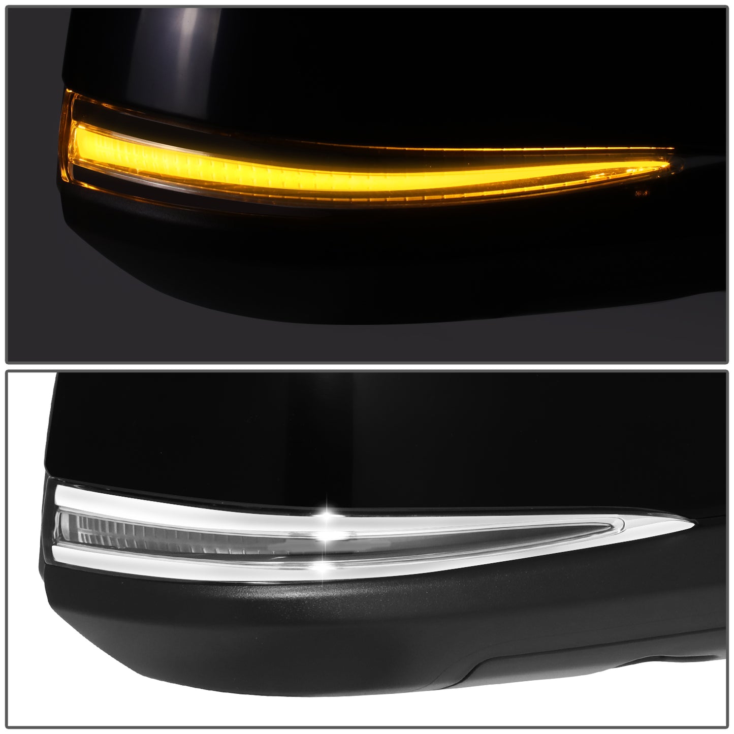 RETROVISOR MIRROR - OE STYLE - TOYOTA HIGHLANDER 2020-2024 - WITH POWER WITH HEATED GLASS WITH SIGNAL - PASSENGER RIGHT SIDE - BLACK