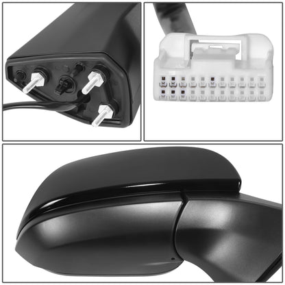 RETROVISOR MIRROR - OE STYLE - TOYOTA SIENNA 2021-2024 - WITH POWER WITH HEATED WITH BLIND SPOT MIRROR - PASSENGER RIGHT SIDE - BLACK