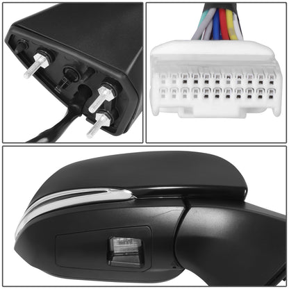 RETROVISOR MIRROR - OE STYLE - TOYOTA SIENNA 2021-2024 - WITH POWER FOLD WITH HEATED WITH SIGNAL WITH MEMORY WITH BLIND SPOT MIRROR - PASSENGER RIGHT SIDE - BLACK