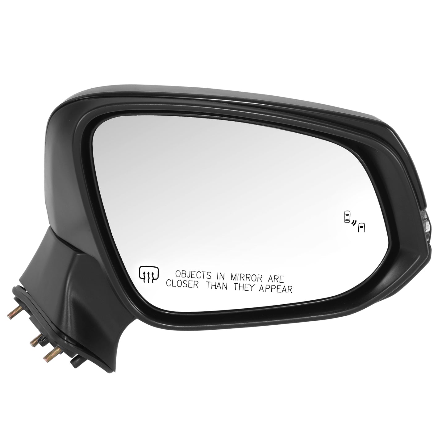 RETROVISOR MIRROR - OE STYLE - TOYOTA COROLLA CROSS 2022-2024 - WITH POWER WITH HEATED GLASS WITH SIGNAL WITH BLIND SPOT - PASSENGER RIGHT SIDE - BLACK