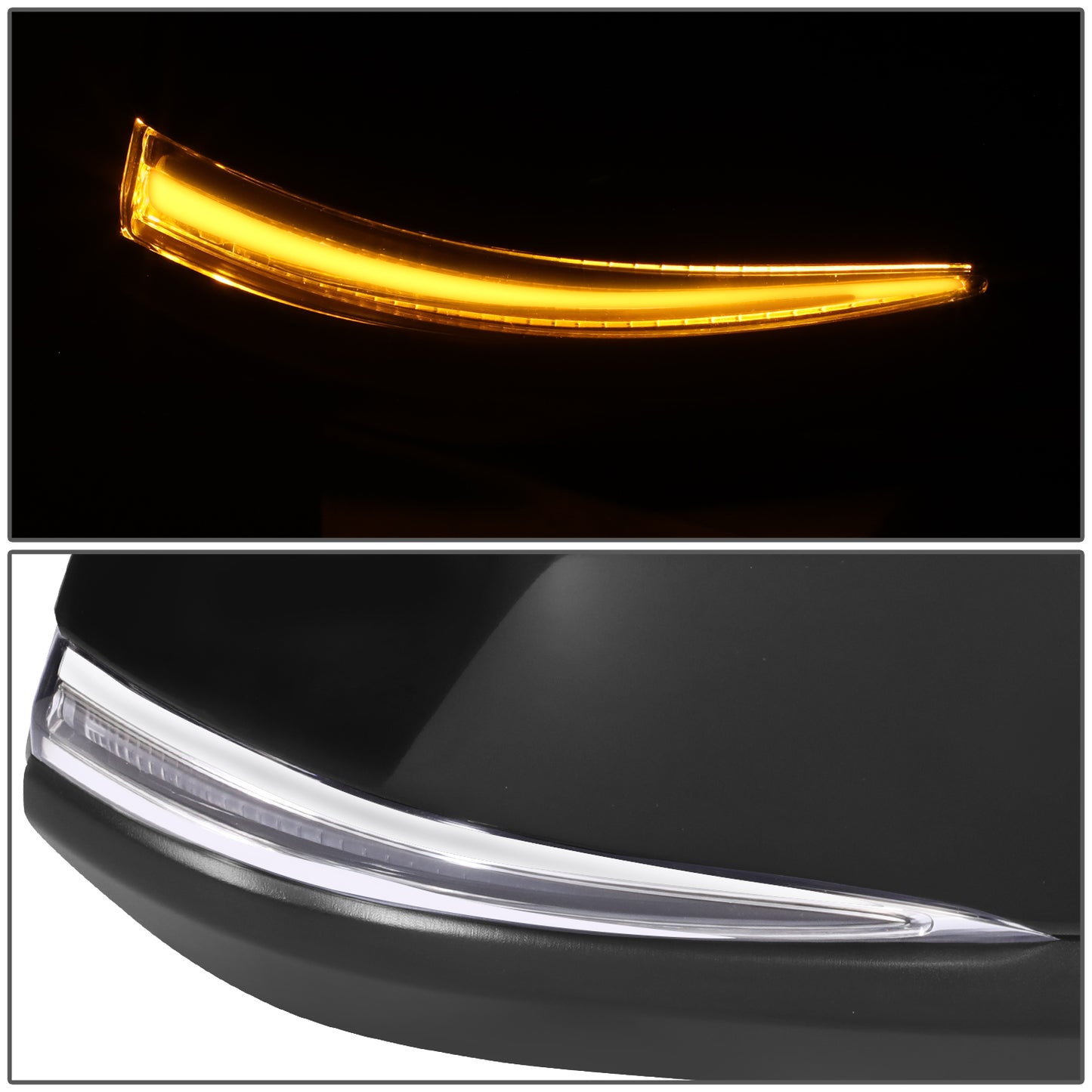 RETROVISOR MIRROR - OE STYLE - TOYOTA COROLLA CROSS 2022-2024 - WITH POWER WITH HEATED GLASS WITH SIGNAL WITH BLIND SPOT - PASSENGER RIGHT SIDE - BLACK