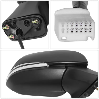 RETROVISOR MIRROR - OE STYLE - TOYOTA COROLLA CROSS 2022-2024 - WITH POWER WITH HEATED GLASS WITH SIGNAL WITH BLIND SPOT - PASSENGER RIGHT SIDE - BLACK