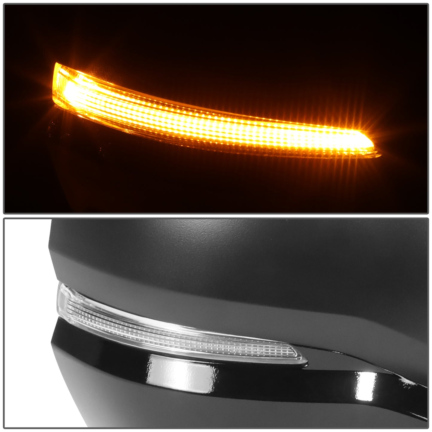 RETROVISOR MIRROR - OE STYLE - TOYOTA TUNDRA 22-24 - WITH POWER WITH HEATED WITH SIGNAL WITH BLIND SPOT - PASSENGER SIDE - PAINT TO MATCH - BLACK