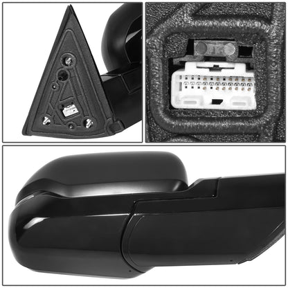 RETROVISOR MIRROR - OE STYLE - TOYOTA TUNDRA 22-24 - WITH POWER FOLD WITH HEATED WITH SIGNAL WITH BLIND SPOT WITH MEMORY - TEXTURE COVER - PASSENGER SIDE - PAINT TO MATCH - BLACK