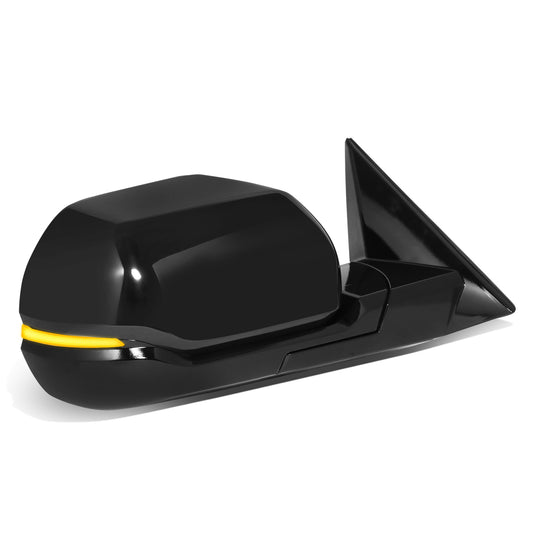 RETROVISOR MIRROR - OE STYLE - TOYOTA TUNDRA 22-24 - WITH POWER WITH HEATED WITH SIGNAL WITH BLIND SPOT - GLOSS COVER - PASSENGER SIDE - PAINT TO MATCH - BLACK