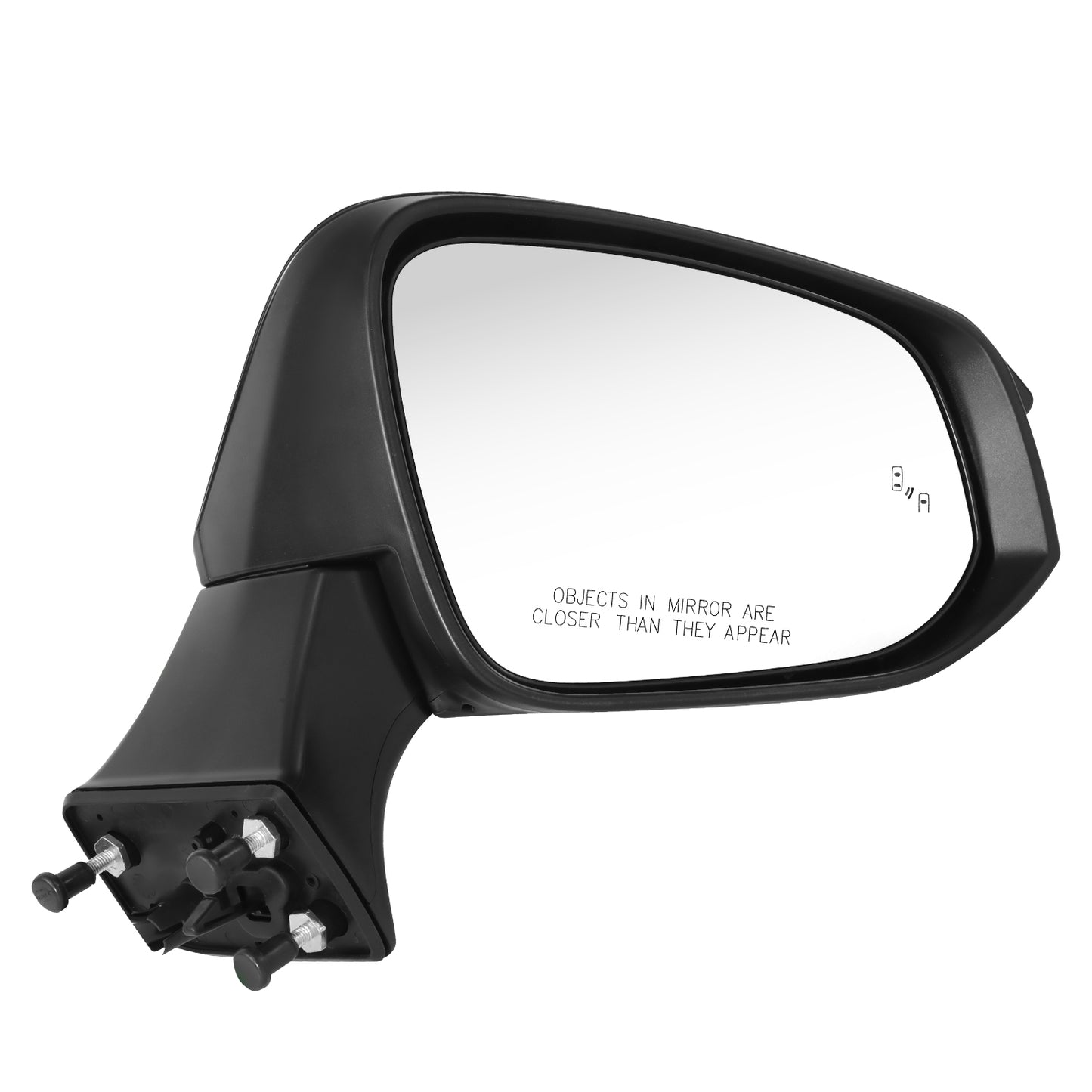 RETROVISOR MIRROR - OE STYLE - TOYOTA VENZA 2021-2024 - WITH POWER WITH HEATED WITH SIGNAL WITH BLIND SPOT - PASSENGER RIGHT SIDE - BLACK