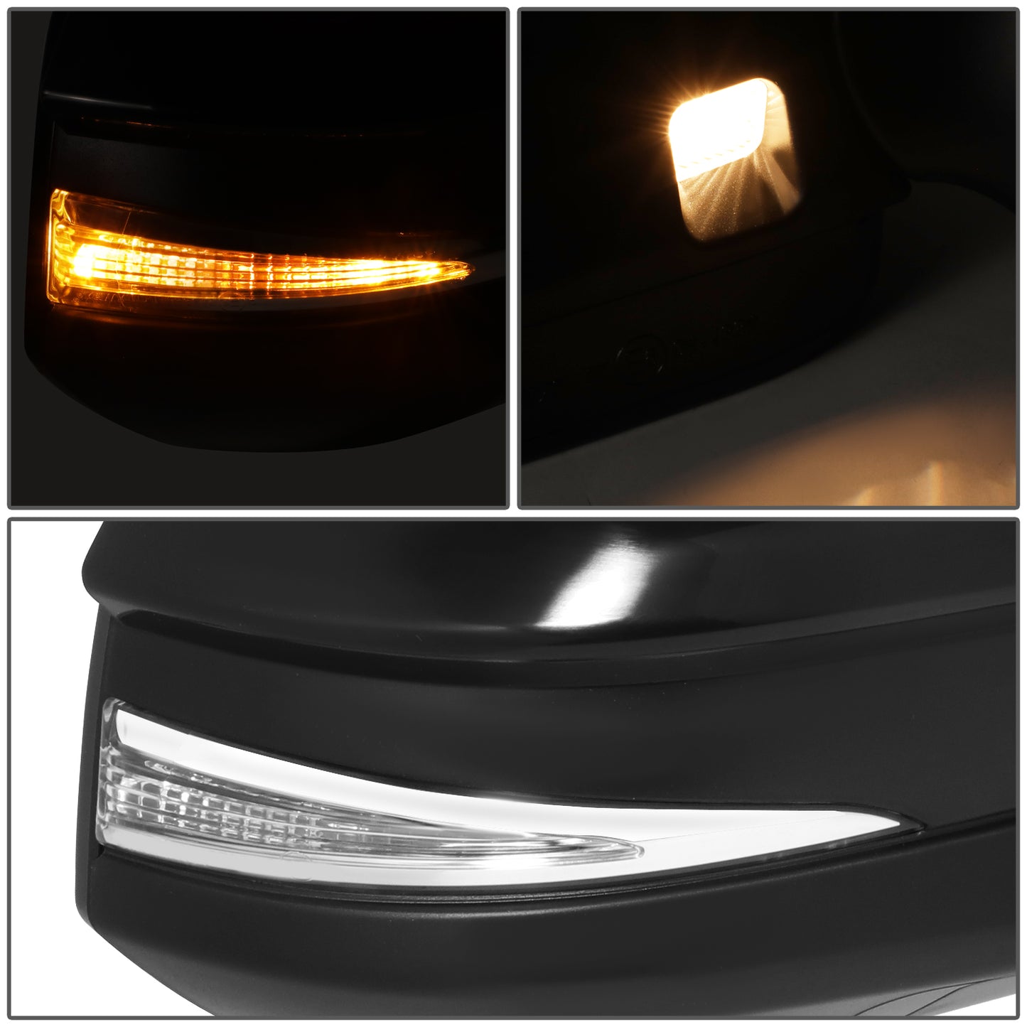 RETROVISOR MIRROR - OE STYLE - TOYOTA VENZA 2021-2024 - WITH POWER WITH HEATED WITH SIGNAL WITH BLIND SPOT - PASSENGER RIGHT SIDE - BLACK