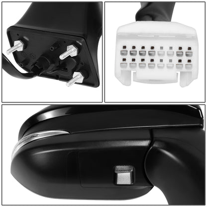 RETROVISOR MIRROR - OE STYLE - TOYOTA VENZA 2021-2024 - WITH POWER WITH HEATED WITH SIGNAL WITH BLIND SPOT - PASSENGER RIGHT SIDE - BLACK