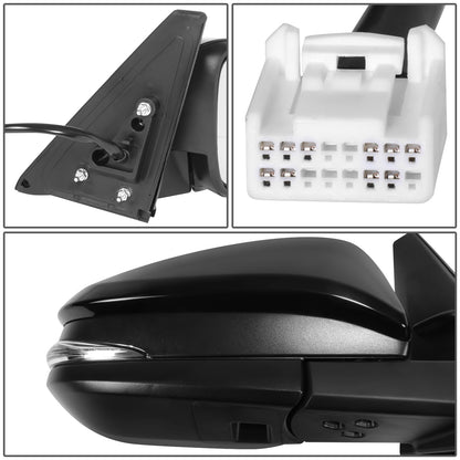 RETROVISOR MIRROR - OE STYLE - TOYOTA 4RUNNER 14-24 - WITH POWER WITH HEATED WITH SIGNAL WITH BLIND SPOT - PASSENGER SIDE - PAINT TO MATCH - BLACK