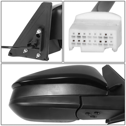 RETROVISOR MIRROR - OE STYLE - TOYOTA 4RUNNER 14-24 - WITH POWER WITH HEATED WITH BLIND SPOT - PASSENGER SIDE - PAINT TO MATCH - BLACK