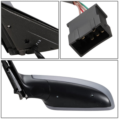 RETROVISOR MIRROR - OEM - 97-99 VOLKSWAGEN PASSAT - POWERED - HEATED - FOLDING - LEFT - GRAY