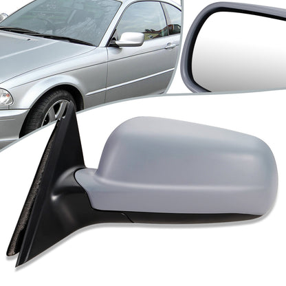 RETROVISOR MIRROR - OEM - 97-99 VOLKSWAGEN PASSAT - POWERED - HEATED - FOLDING - LEFT - GRAY
