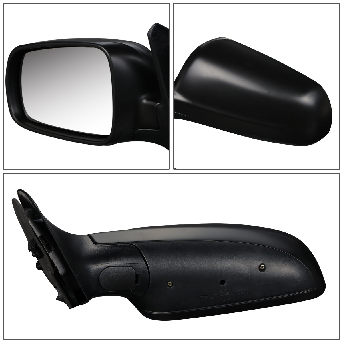 RETROVISOR MIRROR - OEM - 98-03 VOLKSWAGEN GOLF - POWERED - HEATED - FOLDING - LEFT - BLACK