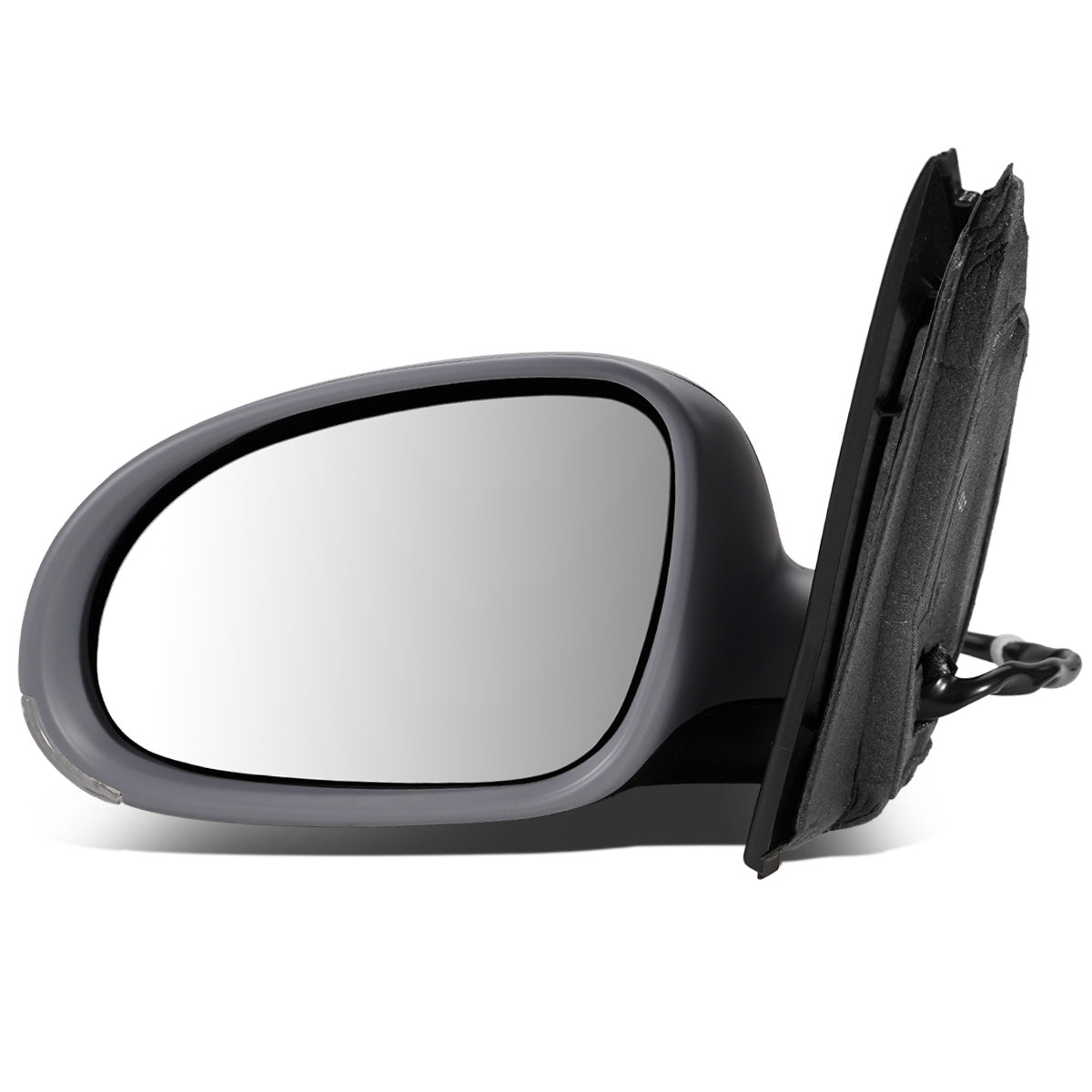 RETROVISOR MIRROR - OEM - 04-08 VOLKSWAGEN GOLF / 06-09 VOLKSWAGEN RABBIT - POWERED - HEATED - W/ SIGNAL LIGHT - FOLDING - LEFT - GRAY