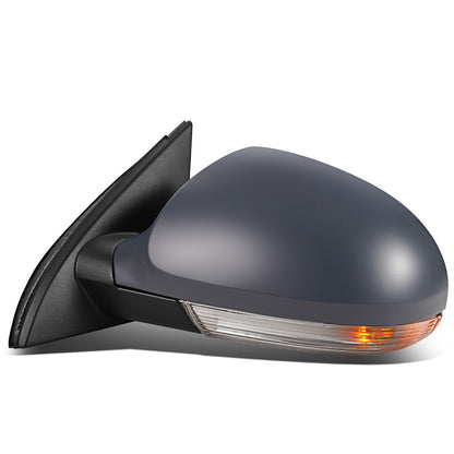 RETROVISOR MIRROR - OEM - 05-10 VOLKSWAGEN PASSAT - POWERED - HEATED - W/ SIGNAL LIGHT - W/ MEMORY - W/ PUDDLE LIGHT - FOLDING - LEFT - GRAY