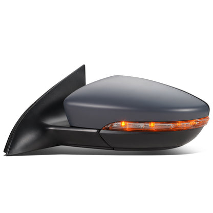 RETROVISOR MIRROR - OEM - 09-13 VOLKSWAGEN PASSAT - POWERED - HEATED - W/ SIGNAL LIGHT - W/ PUDDLE LIGHT - FOLDING - LEFT - GRAY