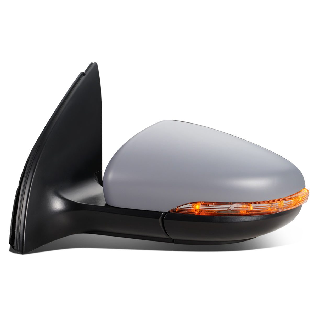 RETROVISOR MIRROR - OEM - 09-12 VOLKSWAGEN GOLF - POWERED - HEATED - W/ MEMORY - W/ PUDDLE LIGHT - FOLDING - LEFT - GRAY