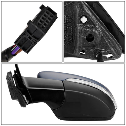 RETROVISOR MIRROR - OEM - 11+ VOLKSWAGEN BEETLE - POWERED - HEATED - W/ SIGNAL LIGHT - FOLDING - LEFT - GRAY