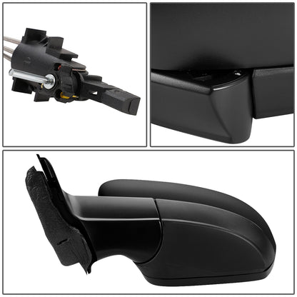 RETROVISOR MIRROR - OEM - 11-18 VOLKSWAGEN JETTA - MANUAL - FOLDING - TEXTURED - LEFT - BLACK