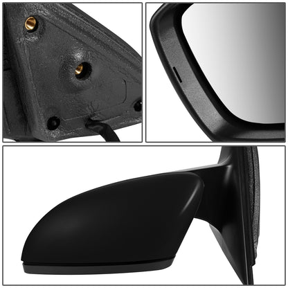 RETROVISOR MIRROR - OEM - 11-18 VOLKSWAGEN JETTA - MANUAL - FOLDING - TEXTURED - LEFT - BLACK