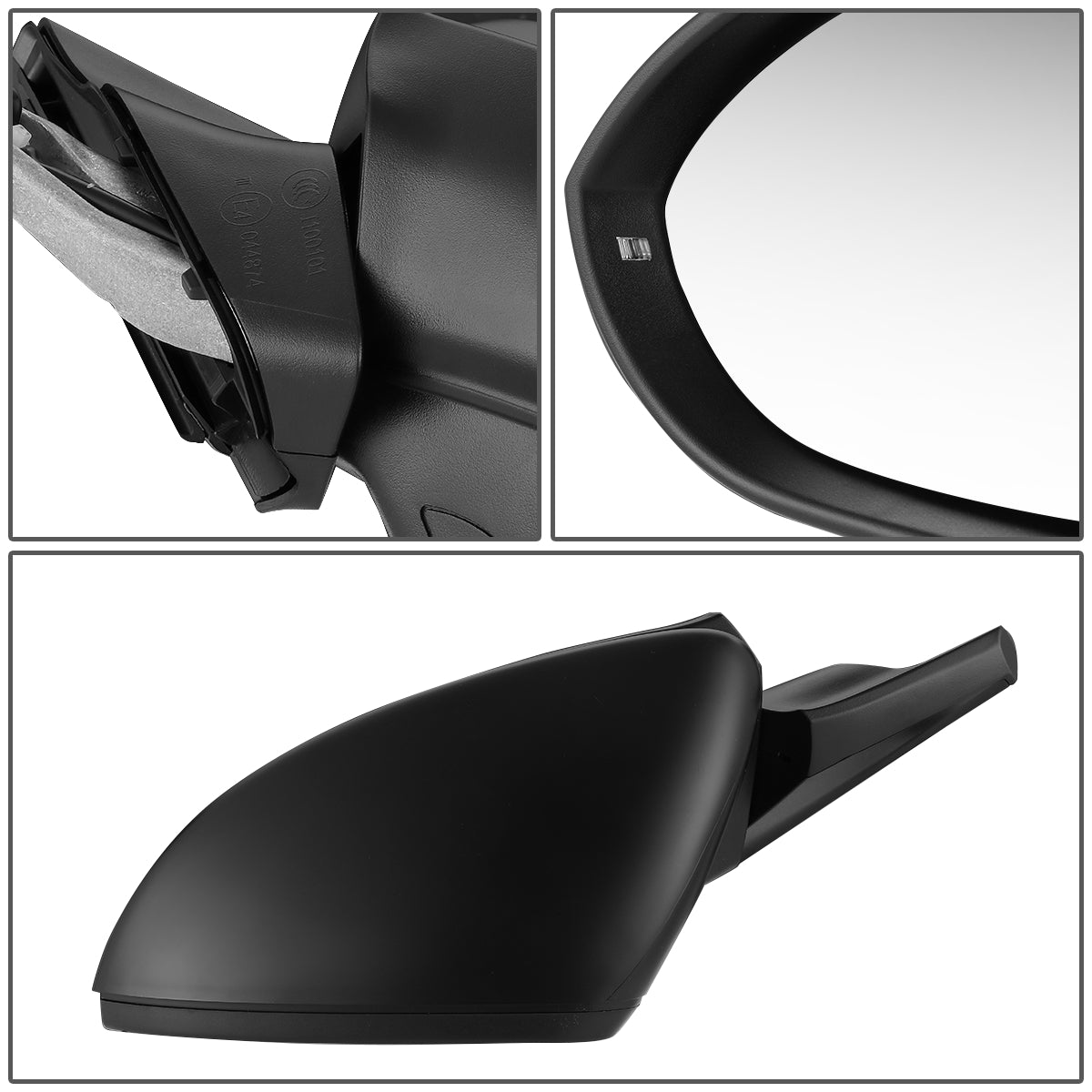 RETROVISOR MIRROR - OEM - 13-16 VOLKSWAGEN GOLF - POWERED - HEATED - W/ SIGNAL LIGHT - FOLDING - LEFT - BLACK