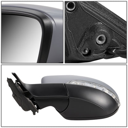 RETROVISOR MIRROR - OEM - 11-15 VOLKSWAGEN PASSAT - POWERED - HEATED - W/ SIGNAL LIGHT - W/ MEMORY - FOLDING - LEFT - GRAY