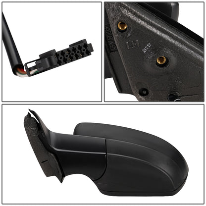 RETROVISOR MIRROR - OEM - 11-18 VOLKSWAGEN JETTA - POWERED - HEATED - FOLDING - TEXTURED - LEFT - BLACK