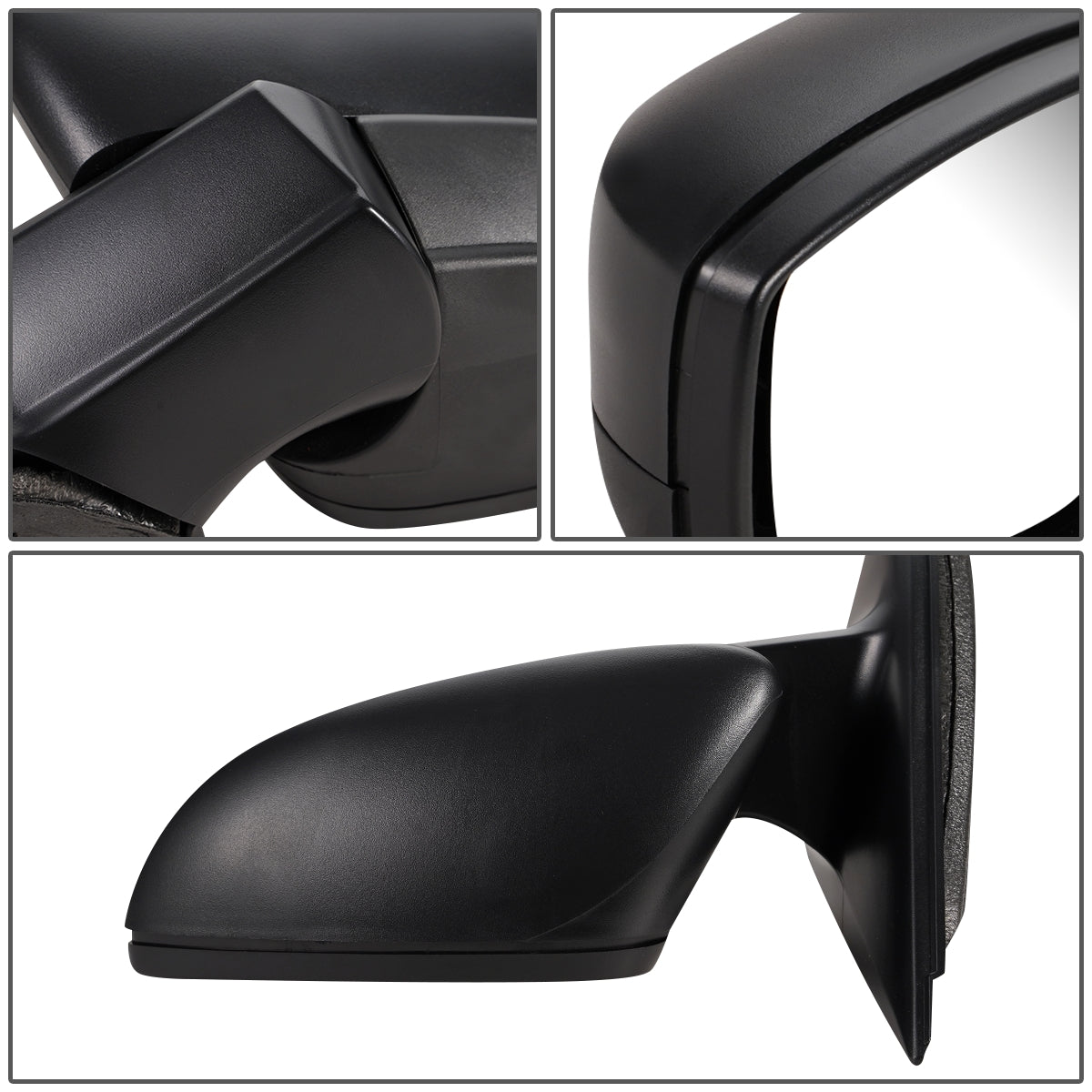 RETROVISOR MIRROR - OEM - 11-18 VOLKSWAGEN JETTA - POWERED - HEATED - FOLDING - TEXTURED - LEFT - BLACK