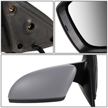 RETROVISOR MIRROR - OEM - 11-18 VOLKSWAGEN JETTA - POWERED - HEATED - FOLDING - LEFT - GRAY