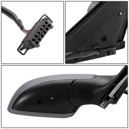 RETROVISOR MIRROR - OEM - 97-99 VOLKSWAGEN PASSAT - POWERED - HEATED - FOLDING - RIGHT - GRAY