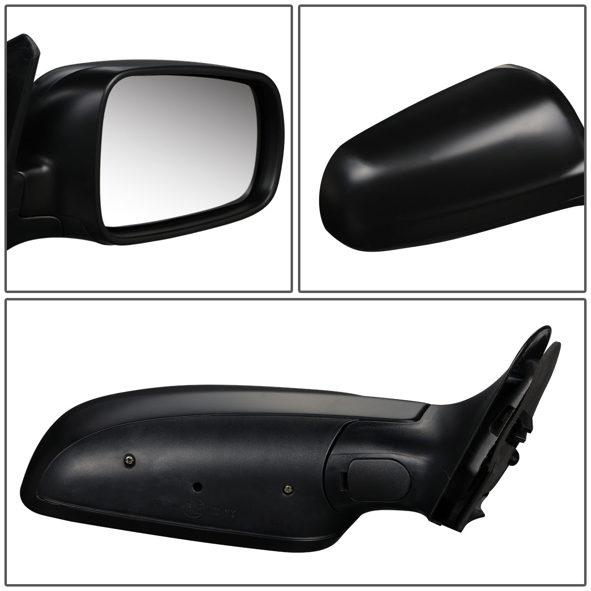 RETROVISOR MIRROR - OEM - 98-03 VOLKSWAGEN GOLF - POWERED - HEATED - FOLDING - RIGHT - BLACK