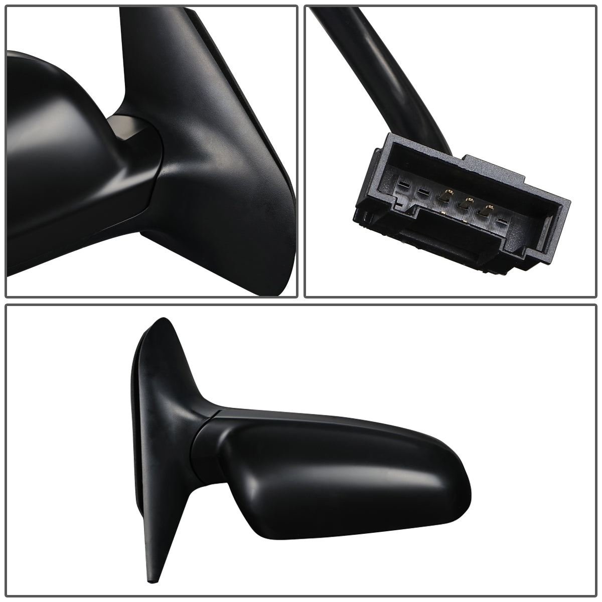 RETROVISOR MIRROR - OEM - 98-03 VOLKSWAGEN GOLF - POWERED - HEATED - FOLDING - RIGHT - BLACK