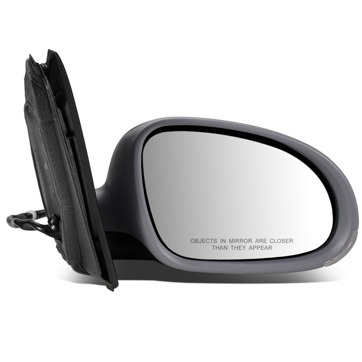 RETROVISOR MIRROR - OEM - 04-08 VOLKSWAGEN GOLF - POWERED - HEATED - W/ SIGNAL LIGHT - FOLDING - RIGHT - GRAY