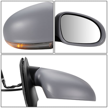 RETROVISOR MIRROR - OEM - 04-08 VOLKSWAGEN GOLF - POWERED - HEATED - W/ SIGNAL LIGHT - FOLDING - RIGHT - GRAY