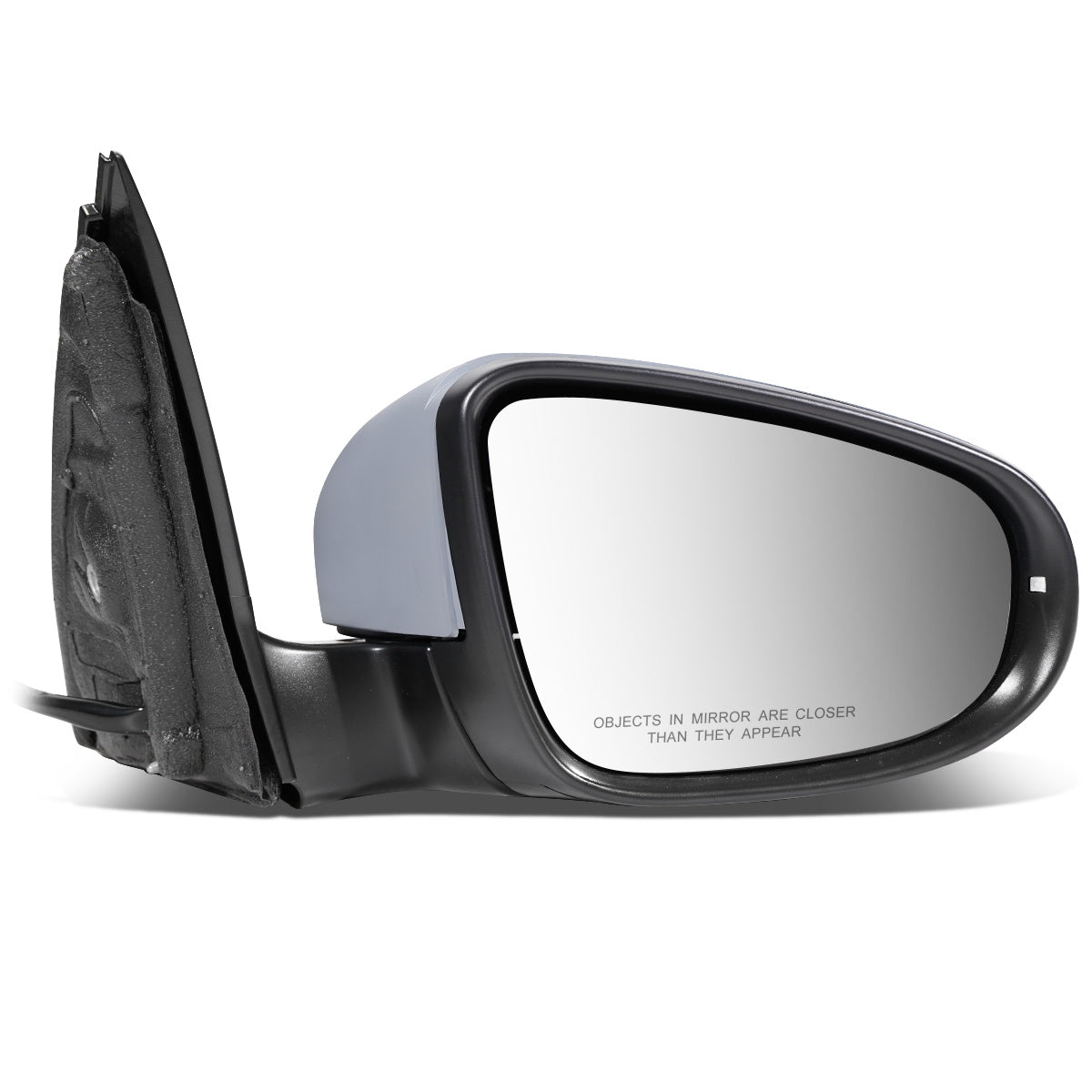 RETROVISOR MIRROR - OEM - 09-12 VOLKSWAGEN GOLF - POWERED - HEATED - W/ SIGNAL LIGHT - W/ PUDDLE LIGHT - FOLDING - RIGHT - GRAY