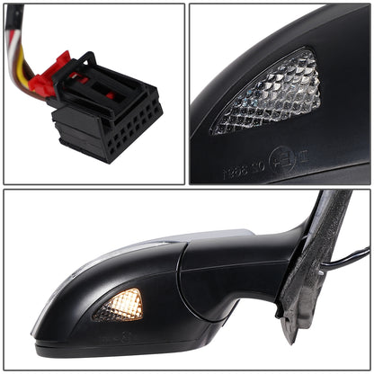 RETROVISOR MIRROR - OEM - 09-12 VOLKSWAGEN GOLF - POWERED - HEATED - W/ SIGNAL LIGHT - W/ PUDDLE LIGHT - FOLDING - RIGHT - GRAY