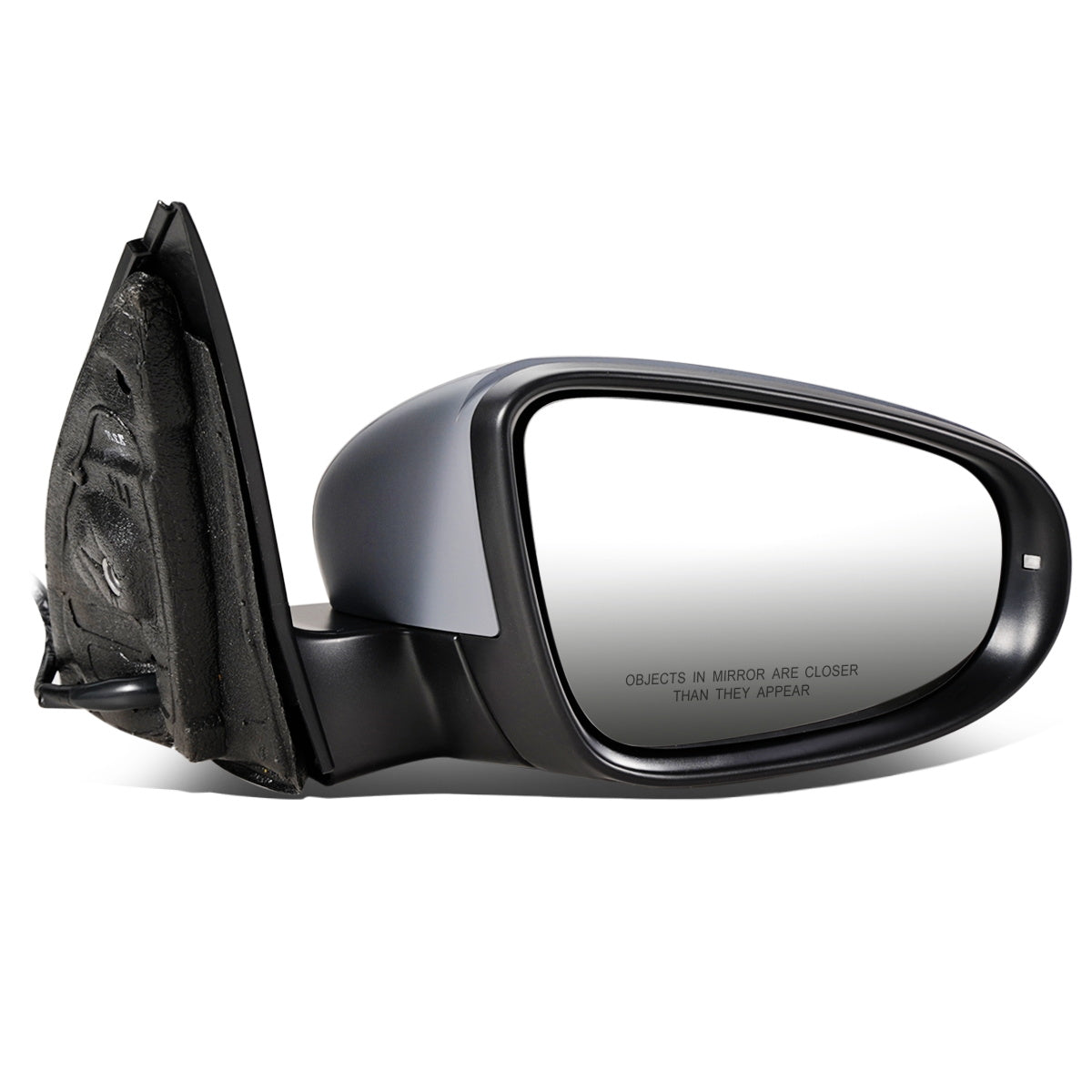 RETROVISOR MIRROR - OEM - 09-12 VOLKSWAGEN GOLF - POWERED - HEATED - W/ MEMORY - W/ PUDDLE LIGHT - FOLDING - RIGHT - GRAY