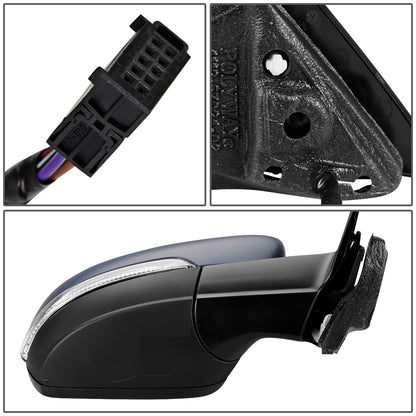 RETROVISOR MIRROR - OEM - 11+ VOLKSWAGEN BEETLE - POWERED - HEATED - W/ SIGNAL LIGHT - FOLDING - RIGHT - GRAY